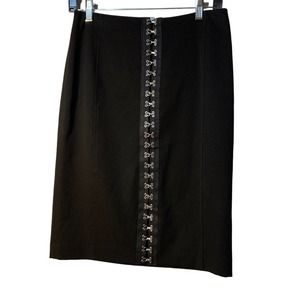 maska skirt black eyelet skirt UK 10/  US 6